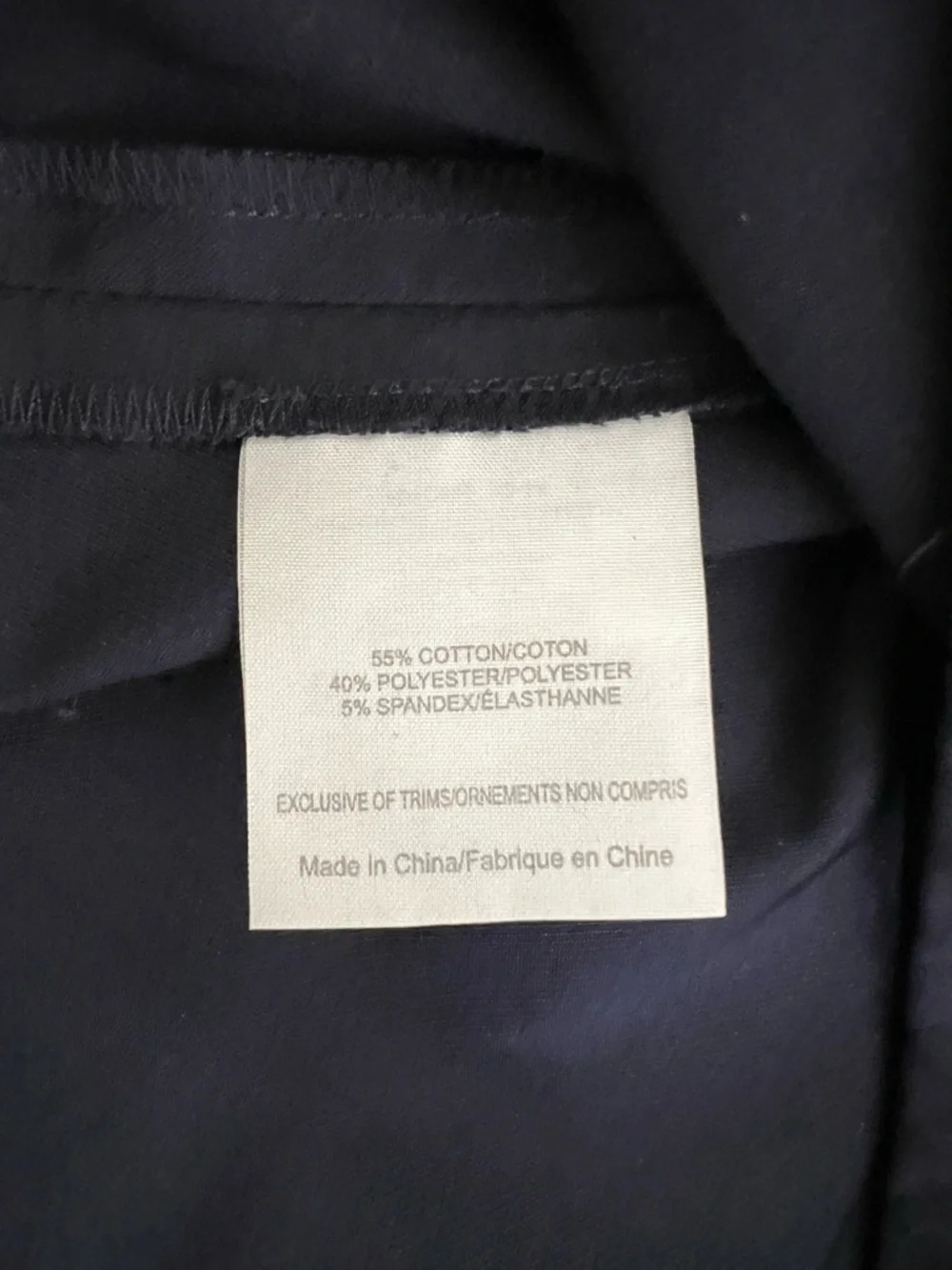 Tory Burch Navy High-Waist Slim Trousers Navy Size 4